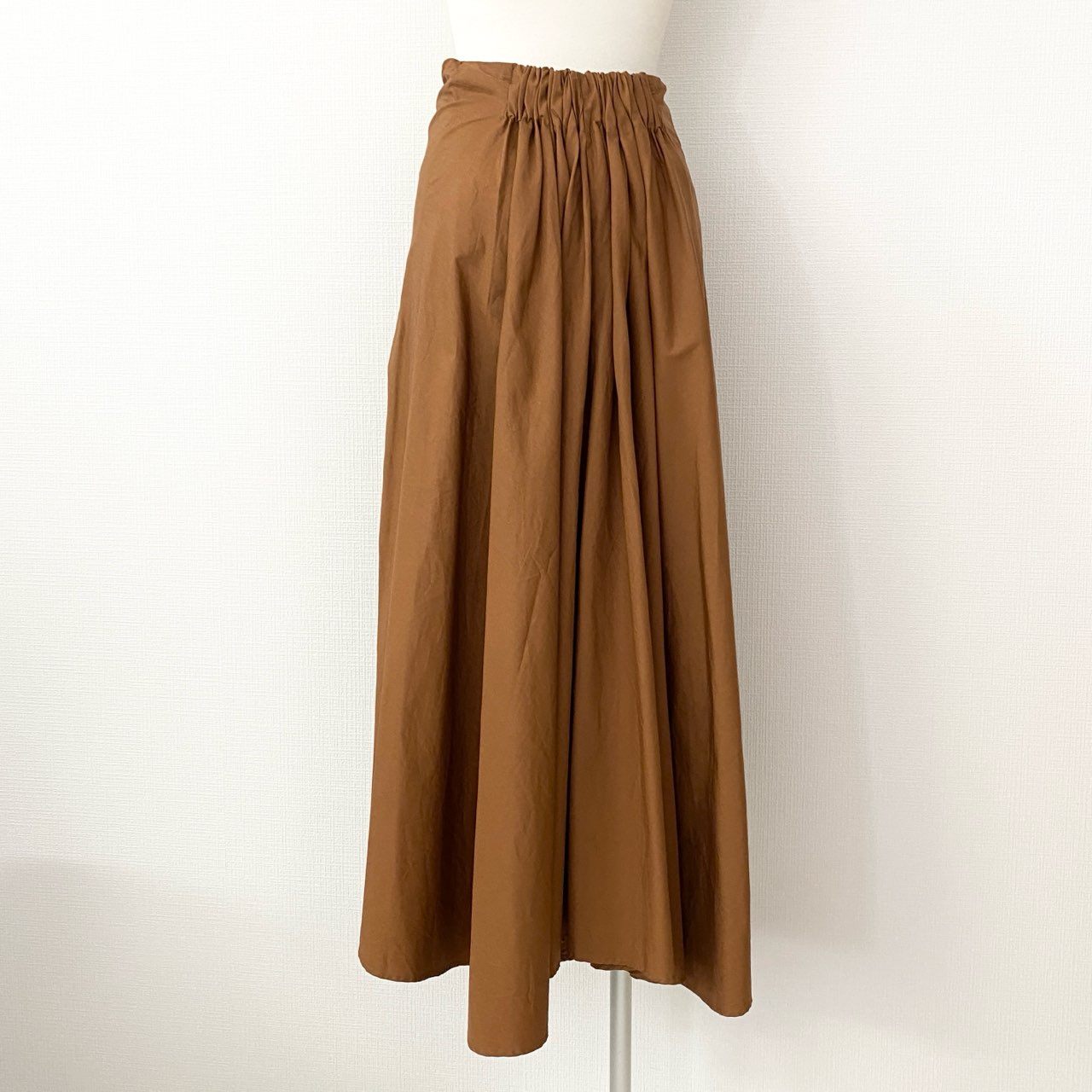 87i4 フランス製 WANDA NYLON ワンダナイロン ユナイテッドアローズ取扱 変形 スカート ボトムス 1577-343-3573 サイズ34 オレンジ コットン100% レディース