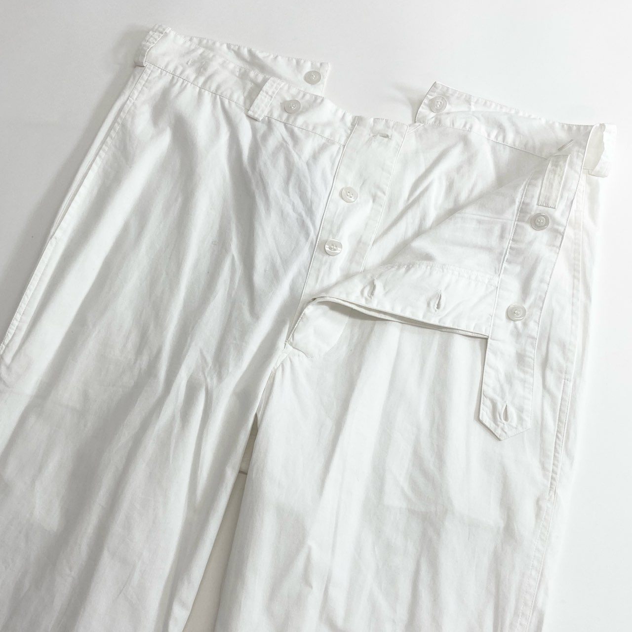47c23 《未使用》 定価¥19,800 SEEALL シーオール MINER PANTS マイナーパンツ 44 ホワイト タグ付き SAU23 PT382