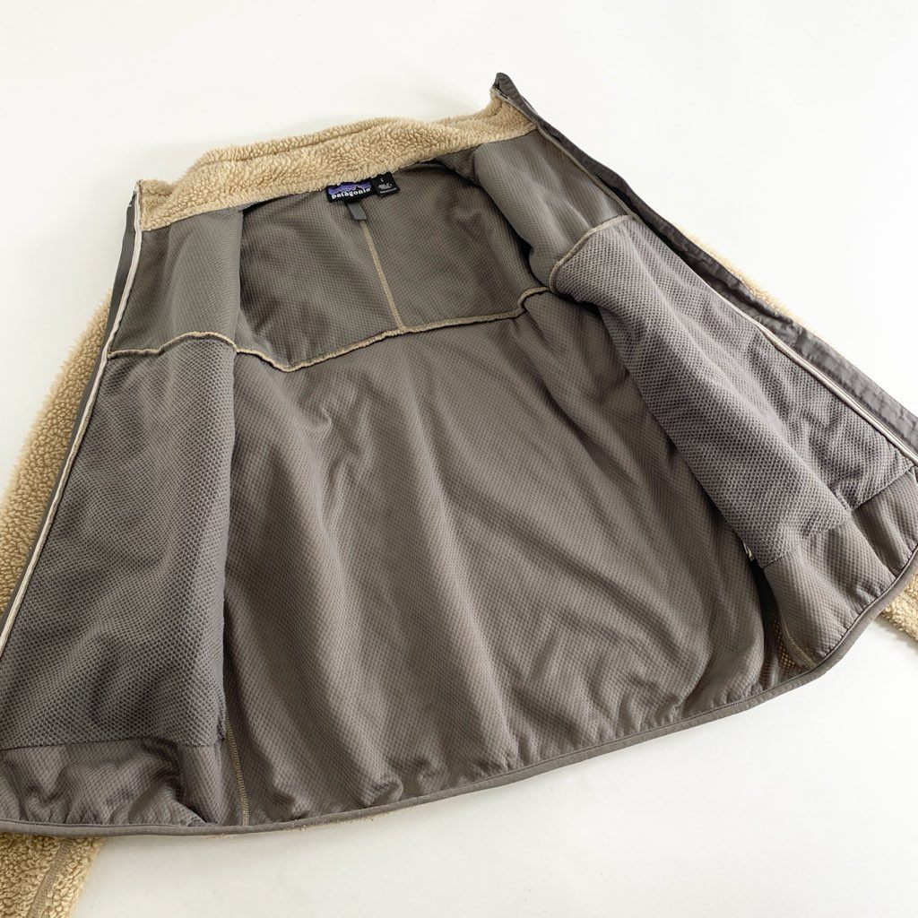 83h27 patagonia パタゴニア Classic Retro-X Jacket クラシックレトロ フリースジャケット ボアブルゾン 23055 サイズS ベージュ ポリエステル100% メンズ アウトドア