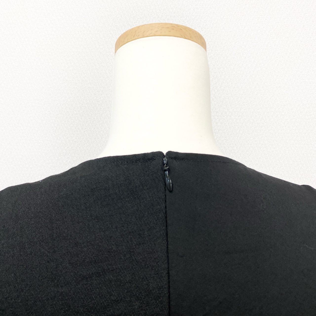 57h28 JUNYA WATANABE COMME des GARCONS ジュンヤワタナベ コムデギャルソン AD2002 裁断加工 パッチワーク 再構築 ノースリーブワンピース ドレス Y2K ロング丈 M ブラック ウール レディースo07t