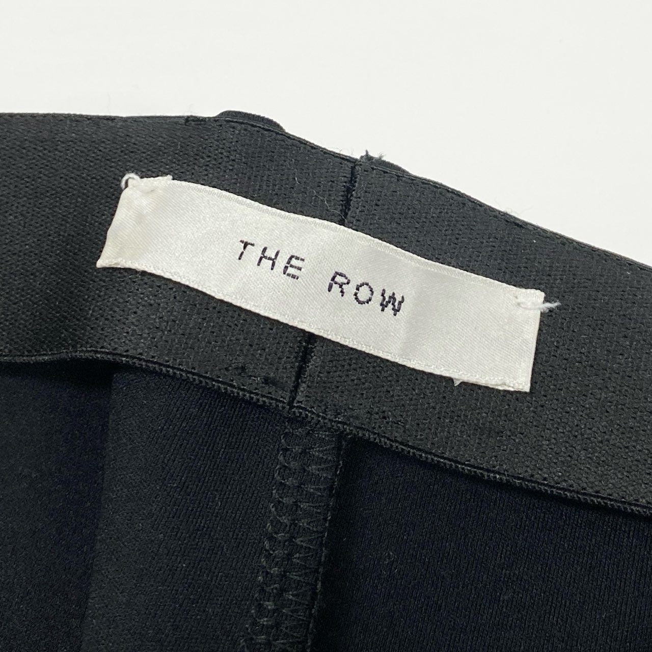 5c21 【美品】 THE ROW ザ ロウ スキューバパンツ Essentials Thikde Pant ストレッチスクーバナイロン ウエストゴム 裾スリット レギンスパンツ 3448 K106 XS ブラック