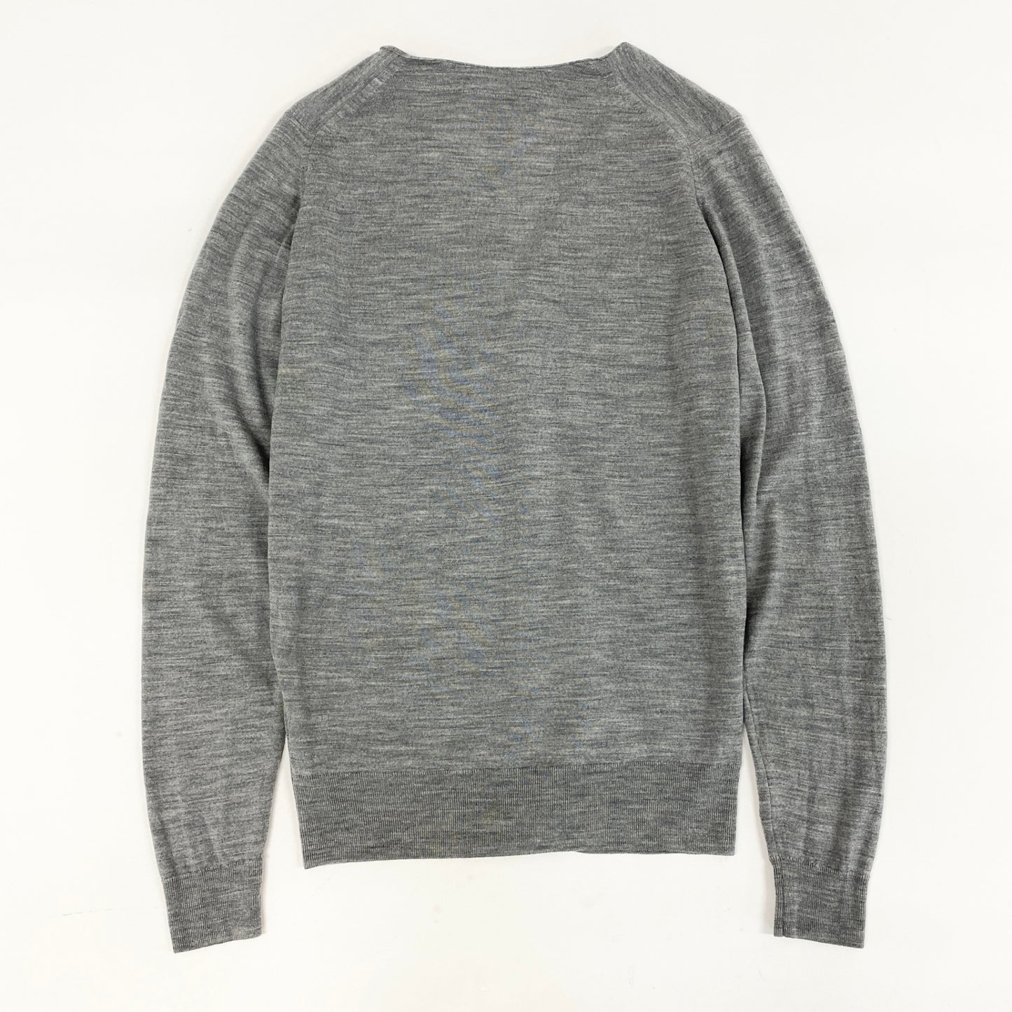 30lh29 JOHN SMEDLEY ジョンスメドレー Vネックカーディガン ウールカーディガン ニット トップス Sサイズ グレー メンズ 男性用u02t