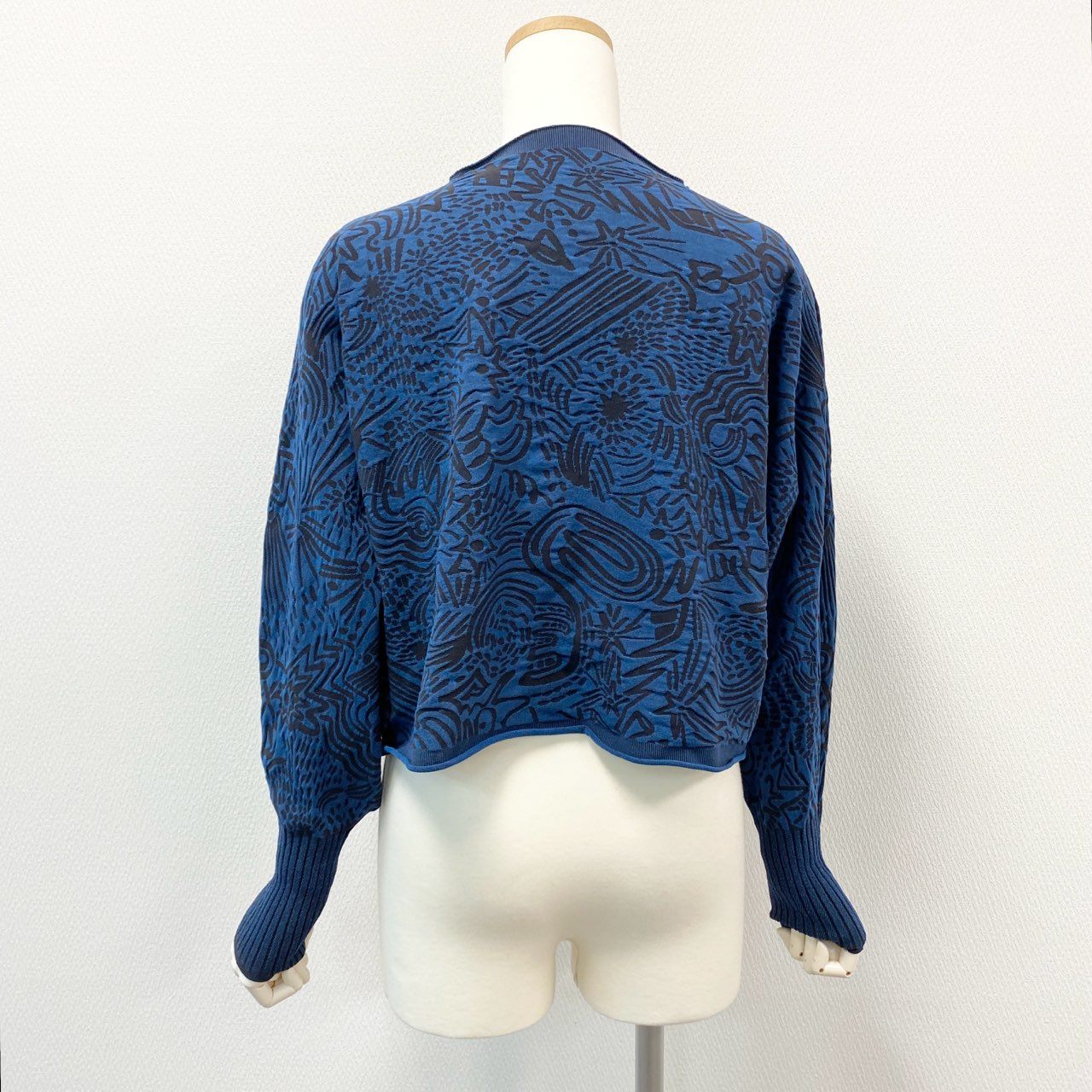 5i12 《極美品》 PLEATS PLEASE プリーツプリーズ イッセイミヤケ 24年秋冬 ハイネック 長袖シャツ トップス PP43KK941 フリー ネイビー レディースu02t