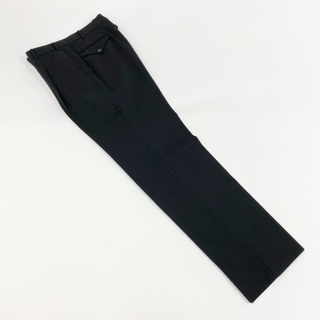 7f8 Jean-Paul GAULTIER HOMME objet ジャンポール ゴルチエオム オブジェ セットアップ スーツ ストライプ柄 テーラードジェット パンツ 48 M ブラック