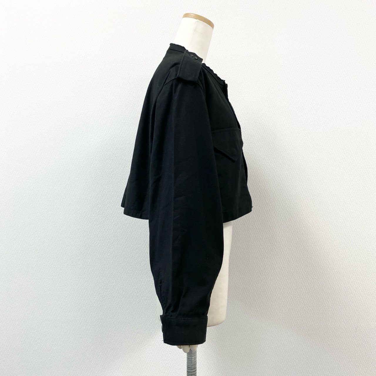 1g2 HYKE ハイク 25ss TYPE M-51 FIELD CROPPED JACKET クロップド丈 ミリタリージャケット 251-17510 サイズM ブラック コットン レディース 女性用