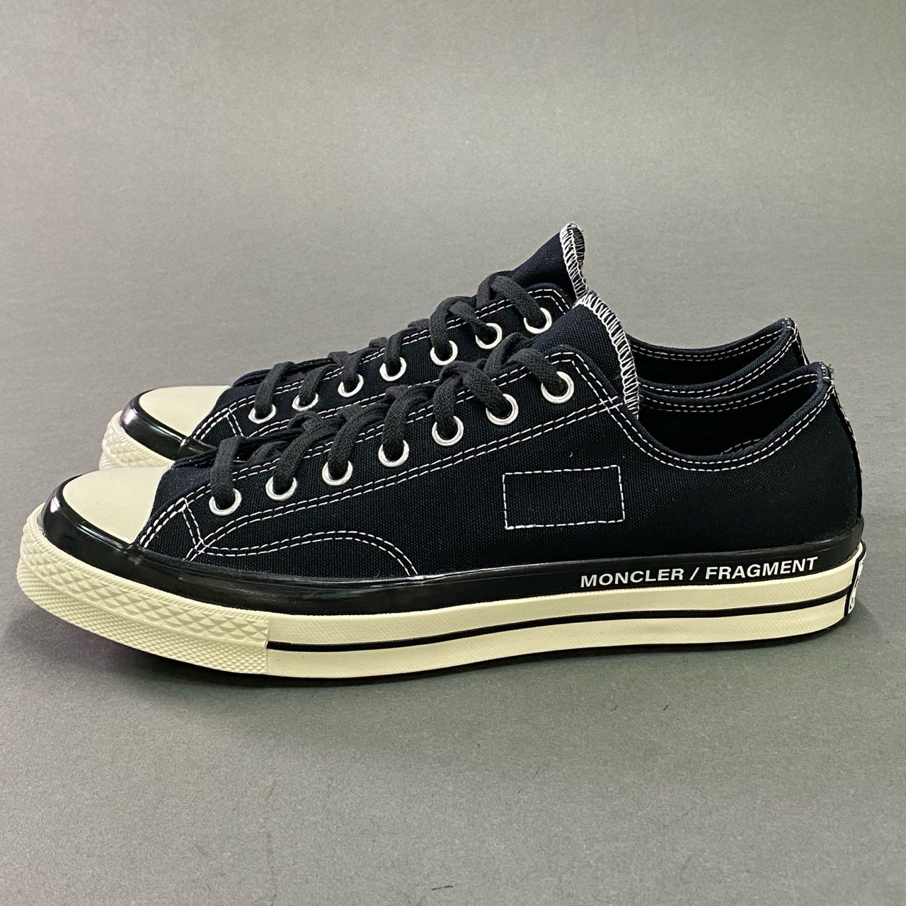 10c25 《未使用品》 CONVERSE コンバース MONCLER モンクレール FRAGMENT フラグメント FRAYLOR 3 CHUCK 70 CK スニーカー 172320C 28cm ブラック 箱付き