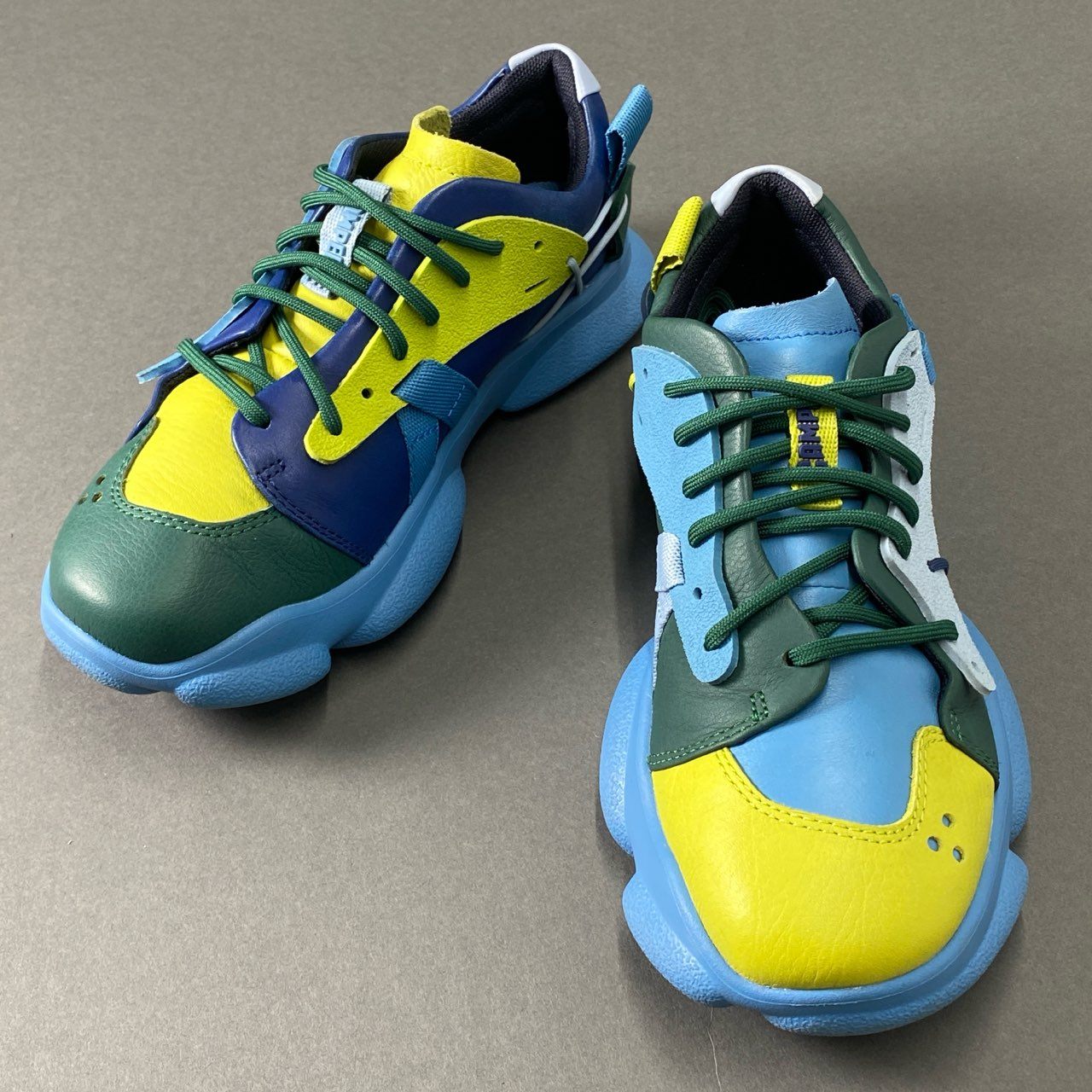 9f24 【美品】 CAMPER カンペール TWINS ツインズ KARST カースト レザースニーカー K201439-009 36 マルチカラー オーソライト レディース