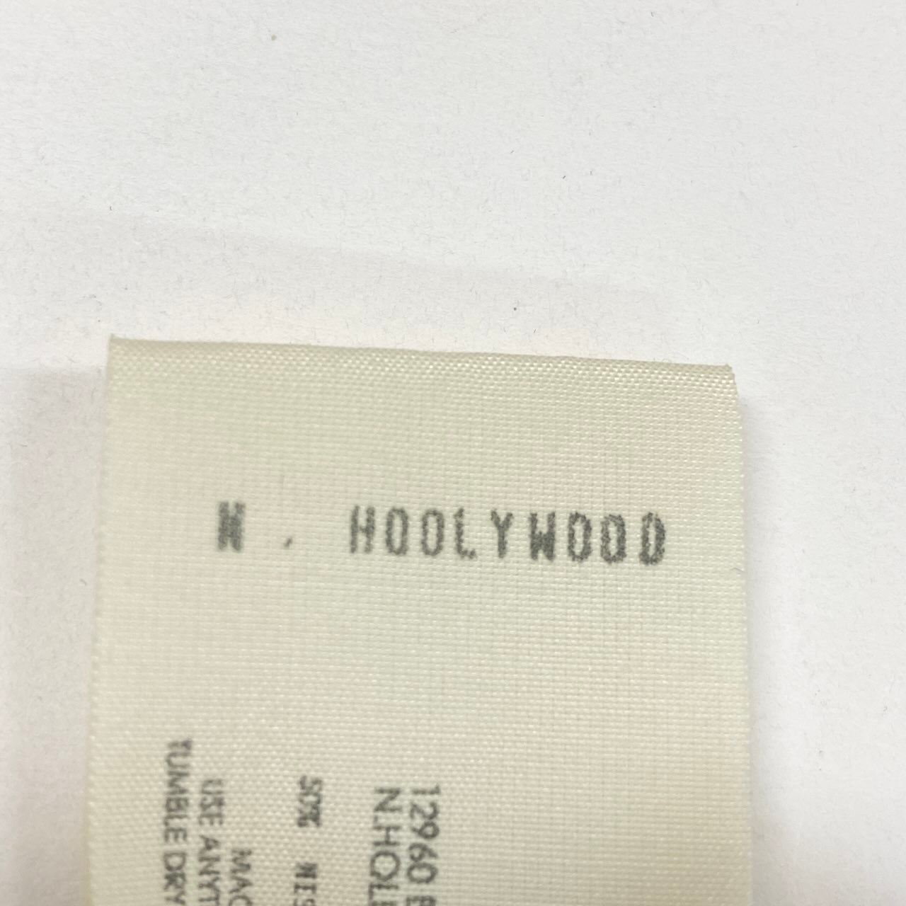 5f18 【美品】N.HOOLYWOOD エヌハリウッド チュニックカットソー 五分袖 ボートネック 38サイズ グレー レディース 女性用u02t
