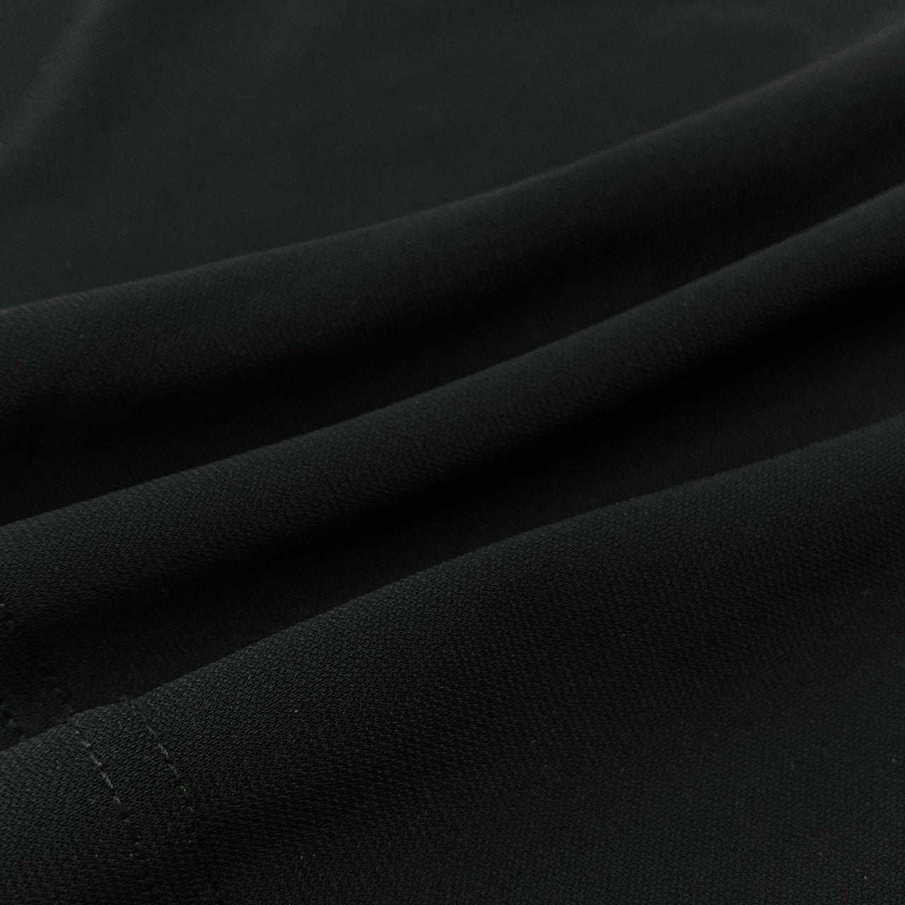 52b27 【美品】 TOKUKO 1er VOL トクコプルミエヴォル チュニックワンピース ロングスリーブ モックネック フロッキー柄 レディース 女性服 サイズ9 ブラックu02t