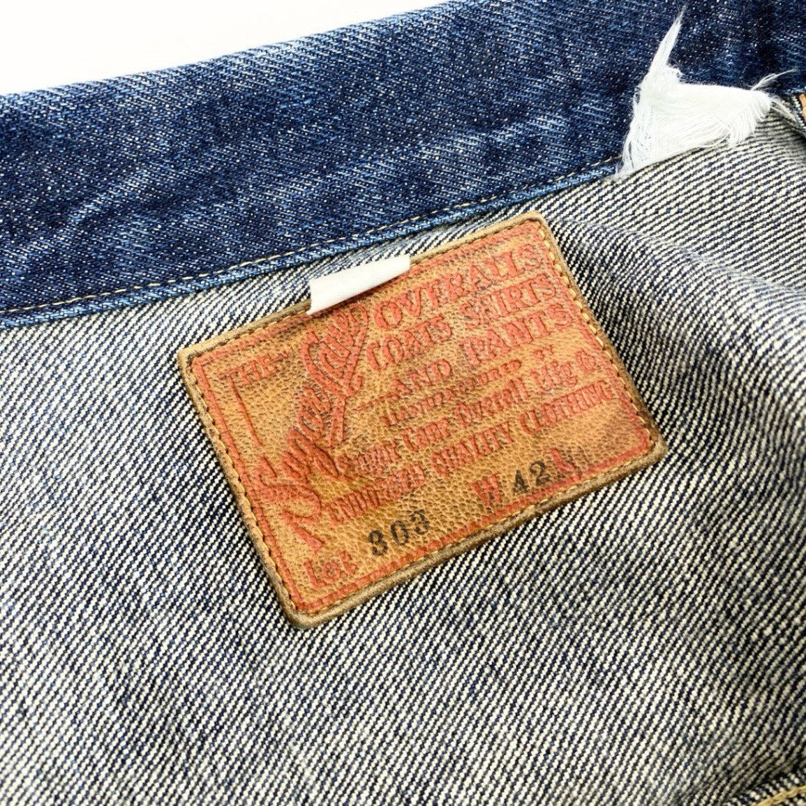 33g23 Levi`s リーバイス 1st ファーストタイプ 303 デニムジャケット トラッカージャケット 42 インディゴブルー メンズ