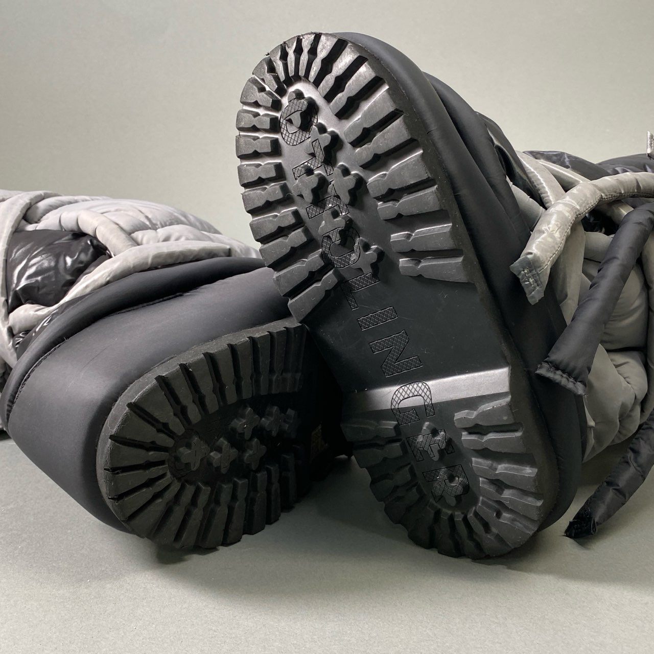 1i4 OTTOLINGER オットリンガー MOON BOOTS ムーンブーツ 37/38 グレー ブラック Hype Beast プラットフォーム 厚底 シューズt18r