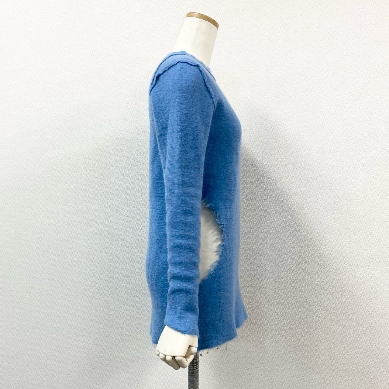 61g23 TOGA トーガ Mohair knit Pullover モヘアニットプルオーバー セーター 日本製 TA02-XN007 36 ブルー レディース
