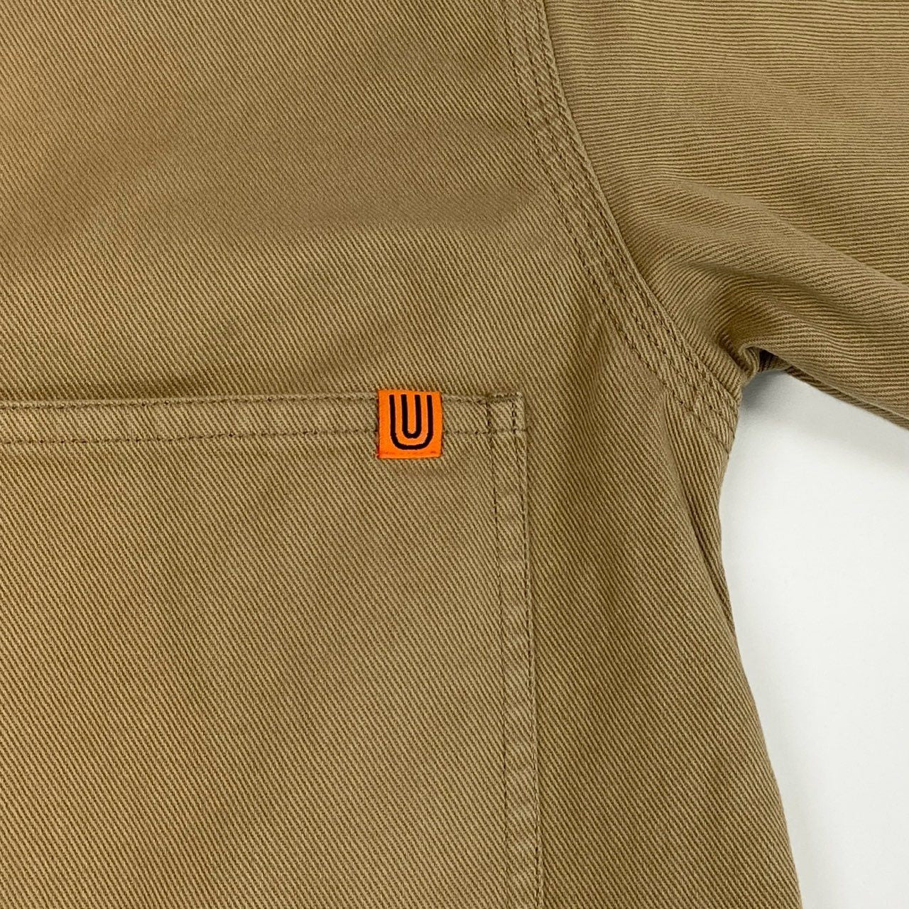 32j3 UNIVERSAL OVERALL ユニバーサルオーバーオール カバーオール ジャケット ショート丈 U813425DO F ベージュ コットン レディースo07t