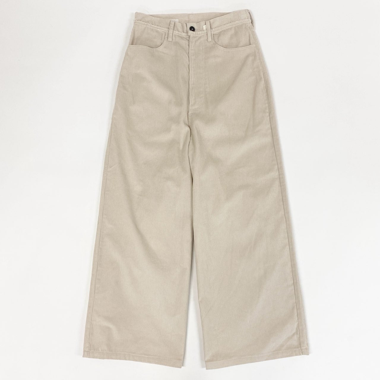 74c14 COMIEL FORTGENS カミエルフォートヘンス TOURIST JEANS CORDUROY コーデュロイパンツ タグ付き コットンパンツ XS オフホワイト コットン100%