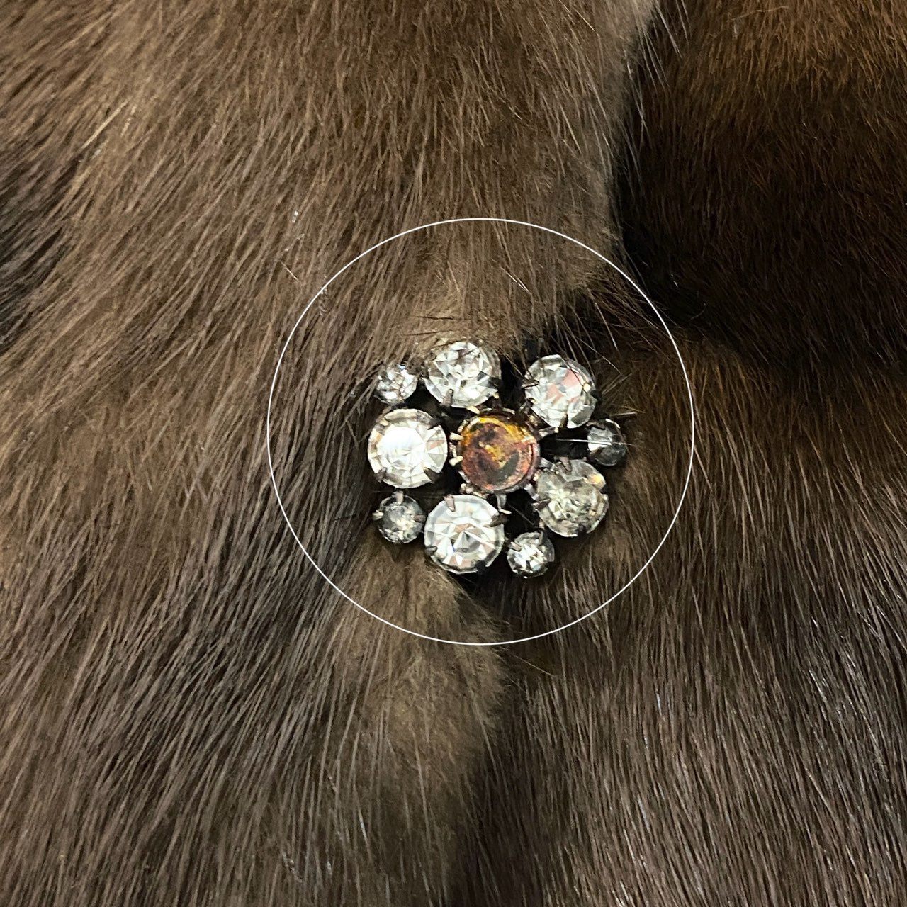 20c14 BIRGER CHRISTENSEN バーガークリステンセン デミバフミンク ミンクベスト 毛皮 装飾ボタン ブラウン ミンクファー レディースu02t