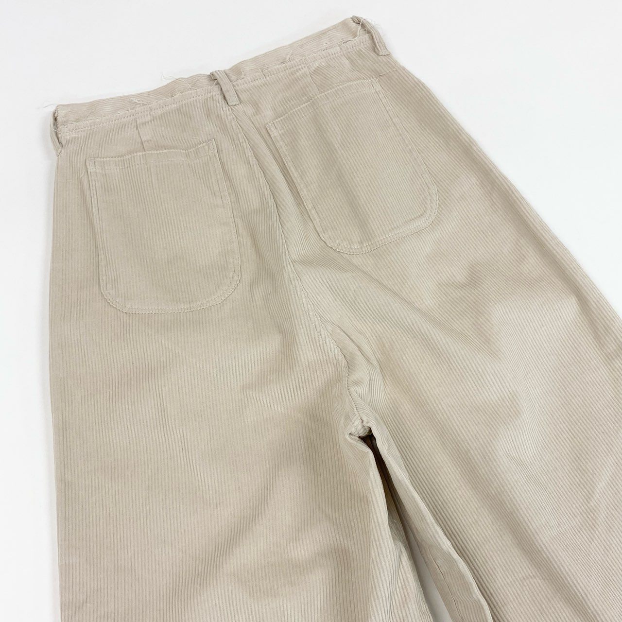 24c14 CAMIEL FORTGENS カミエルフォートヘンス TOURIST JEANS CORDUROY コーデュロイパンツ タグ付き コットンパンツ XS オフホワイト コットン100%