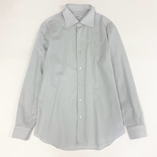 22f18 FRAY フライ 長袖シャツ メンズシャツ 長袖シャツ ストライプシャツ ドレスシャツ メンズ 男性用 ホワイト×ブルー