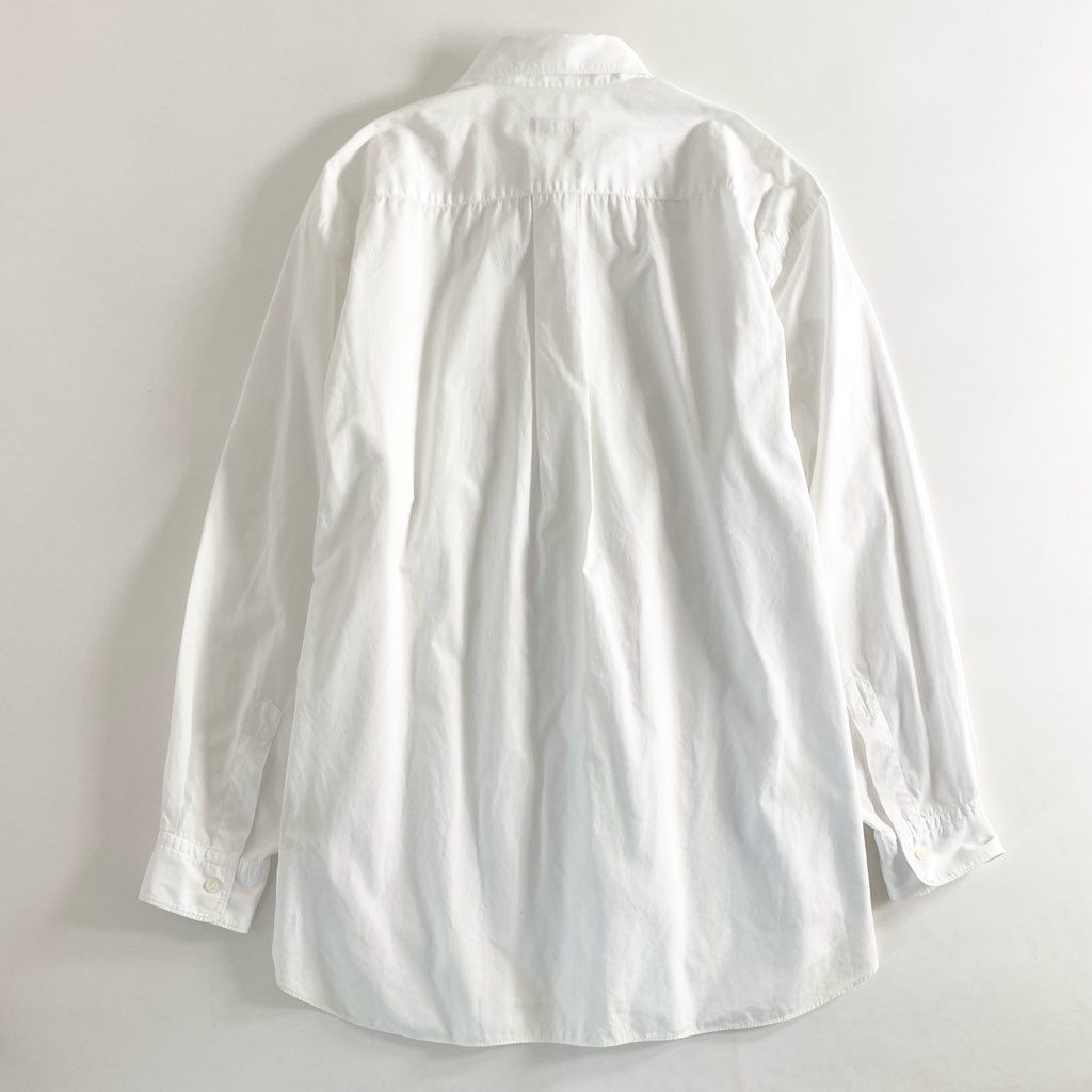 13e21 90s COMME des GARCONS HOMME コムデギャルソンオム アーカイブ 田中オム ワイドシルエット 長袖シャツ プレーンシャツ ホワイト L相当 メンズ