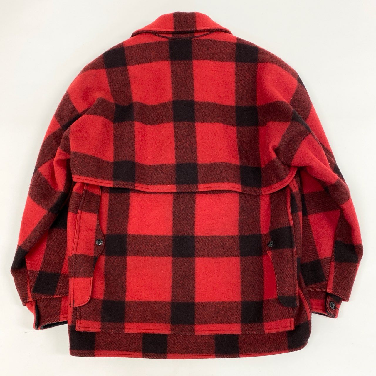 31i8 FILSON フィルソン ダブルマッキーノ クルーザージャケット チェック柄 フランネル USA製 STYLE 83 40 レッド ウール メンズu02t