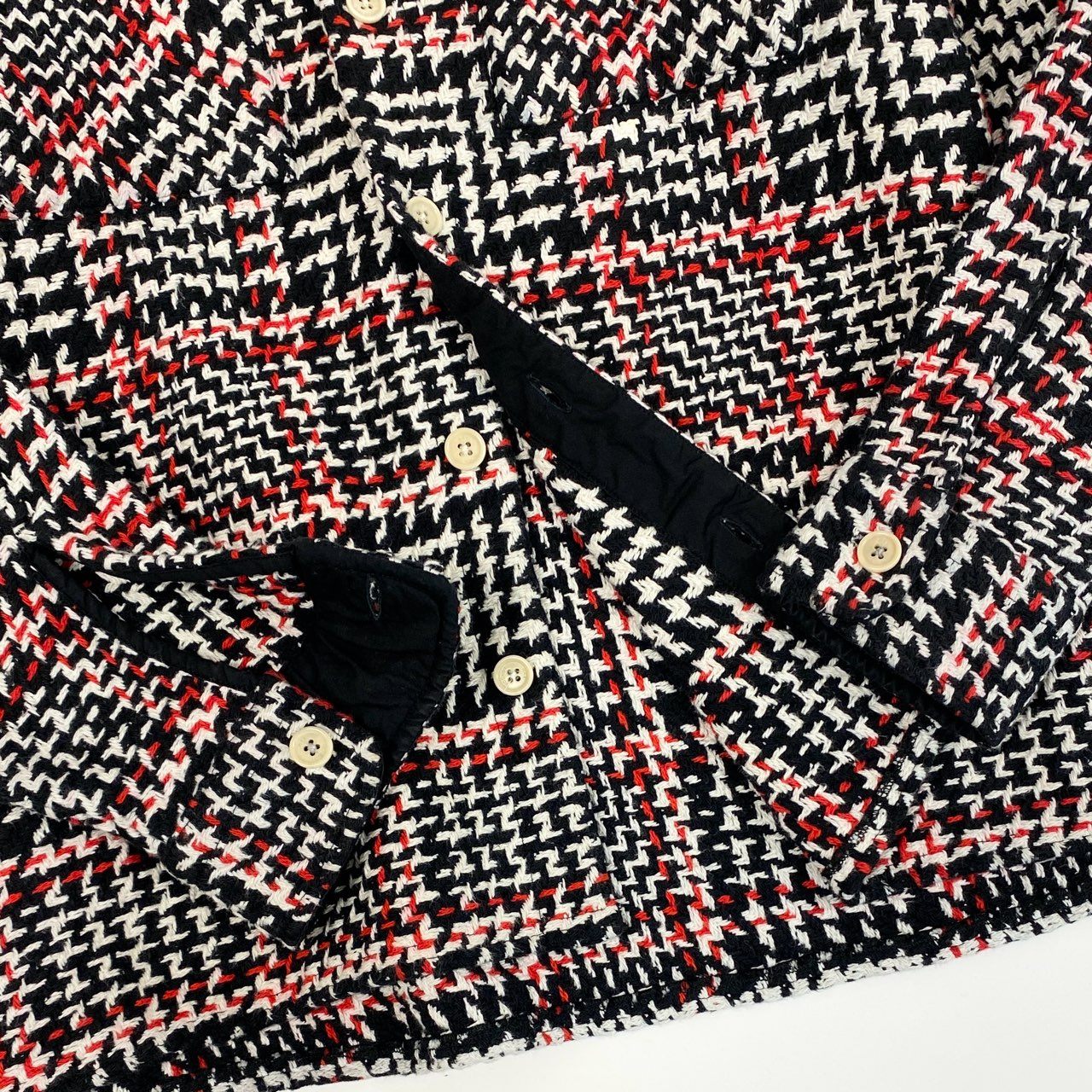 33i25 《美品》WAX LONDON ワックス ロンドン シャツジャケット 長袖シャツ バスケットチェック オーバーサイズ Mサイズ マルチカラー メンズk02i