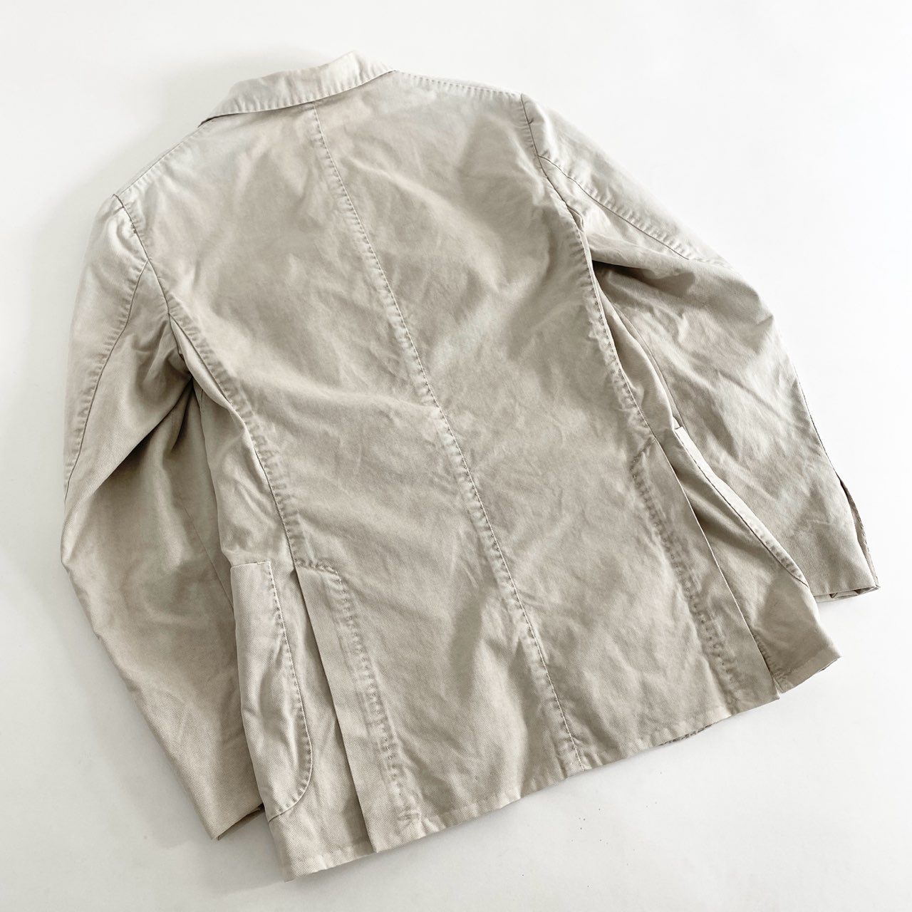 27h7 イタリア製 BOGLIOLI ボリオリ COAT テーラードジャケット コットンジャケット R3302G サイズ42 ベージュ コットン100% メンズ