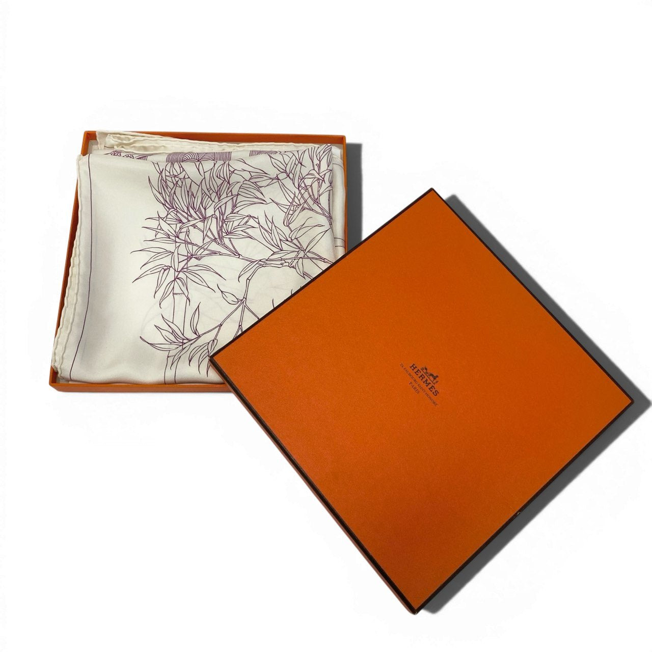 HERMES ルメススカーフ SERENITE セレニテ バンブープリント HERMES