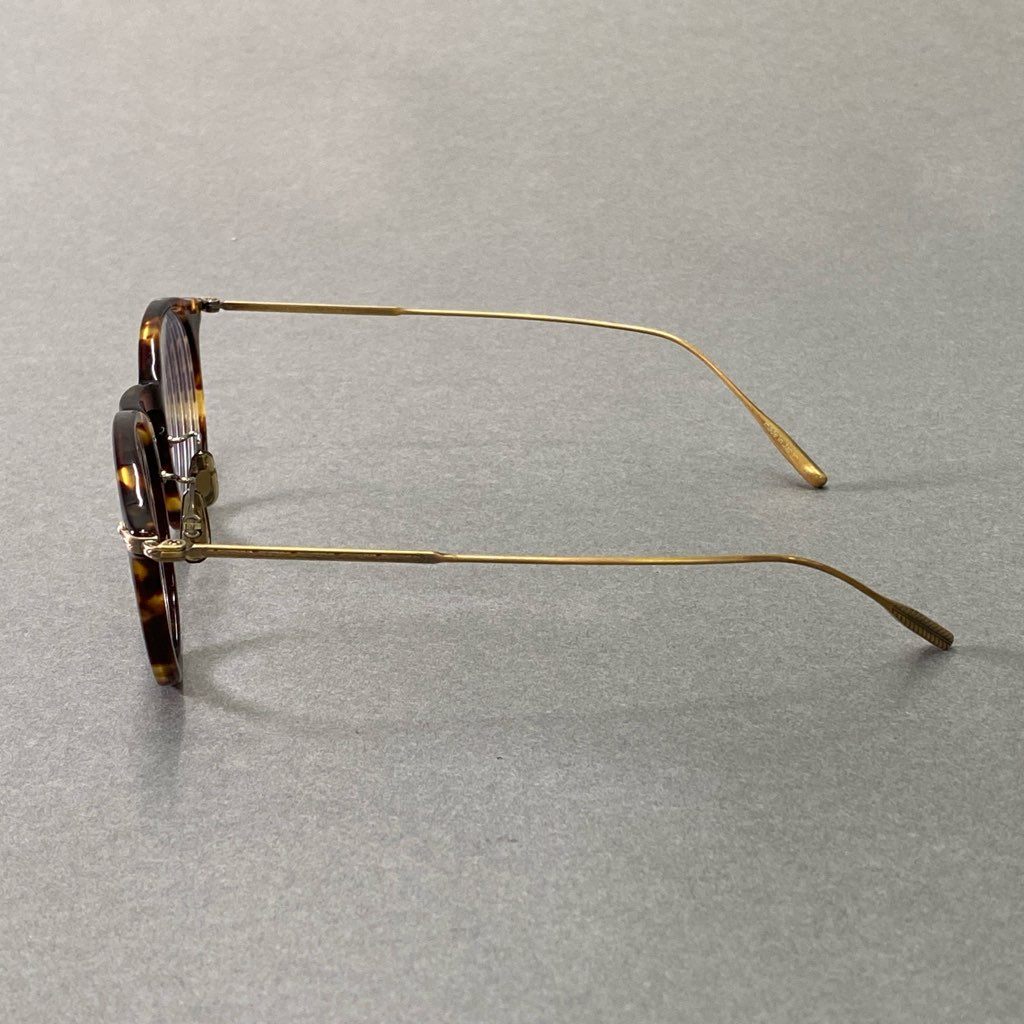 2d5 OLIVER PEOPLES オリバーピープルズ Alderson DM2 べっこう柄 メガネ めがね 眼鏡 アイウェア ボストン 47-23-145 ブラウン ゴールド