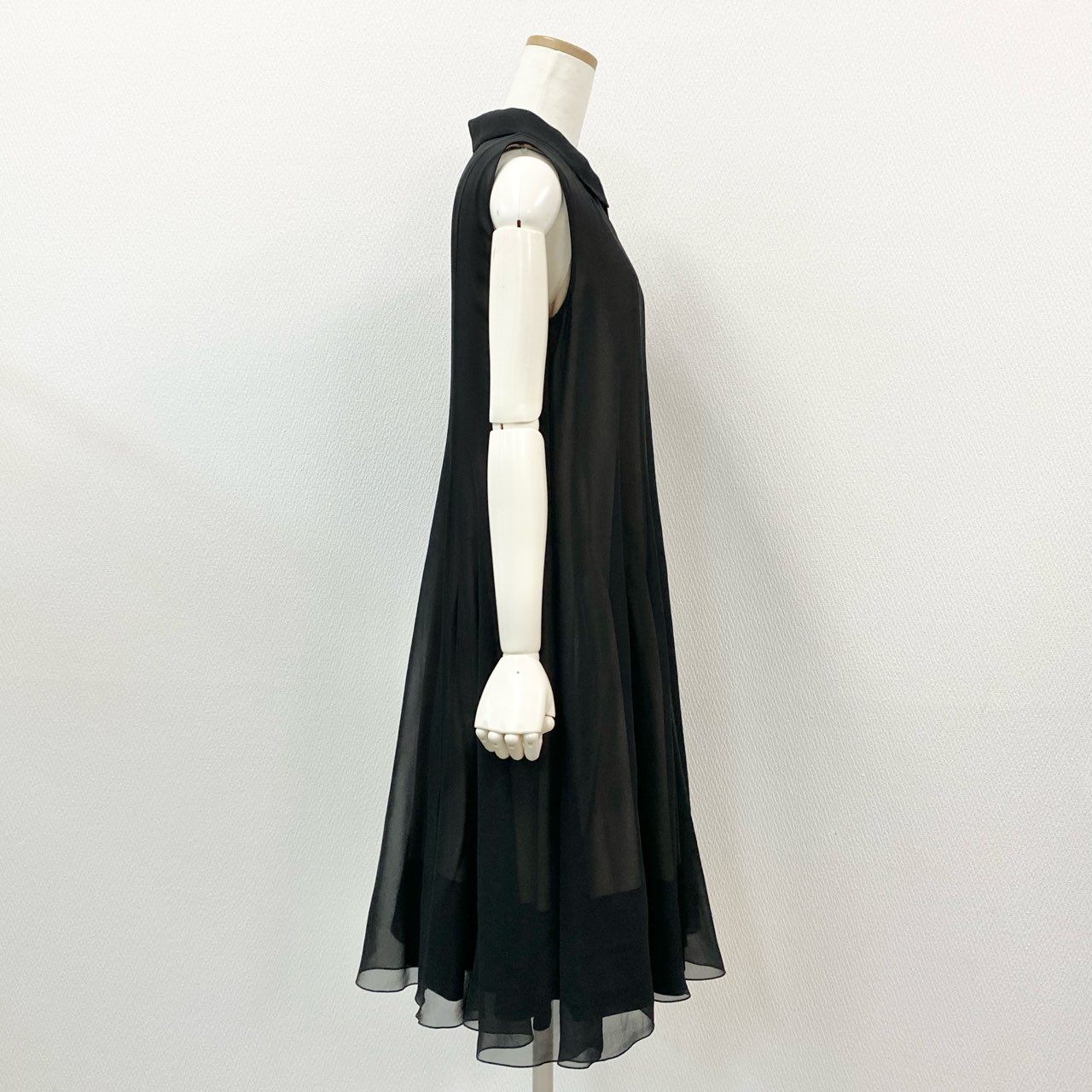 42a23 《美品》 FOXEY フォクシー シャーロット 2way ドレスワンピース 38120 40 ブラック ベージュ 日本製 DRESS ONE PIECE 夏