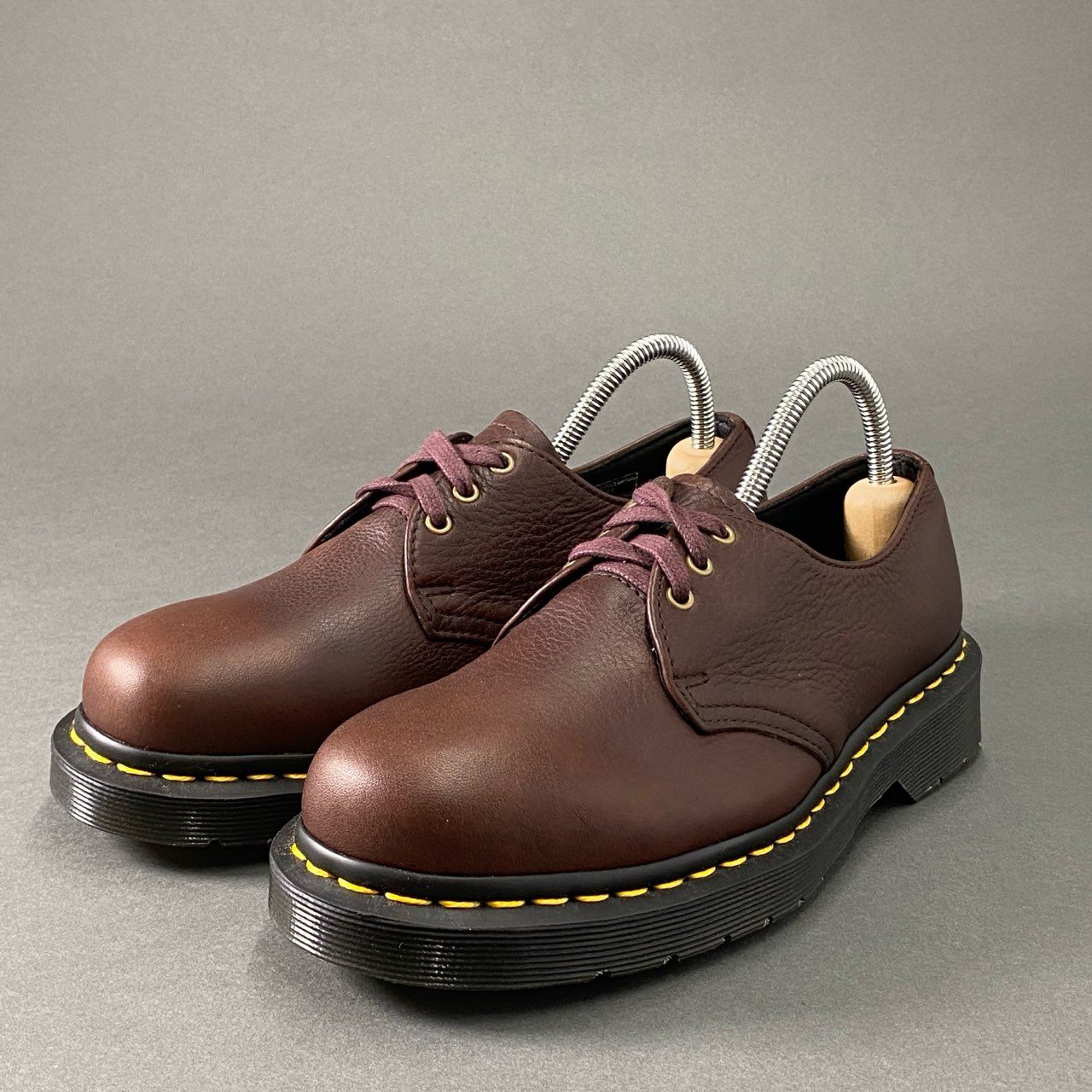 3h2 《美品》 Dr.Martens ドクターマーチン 1461 3ホールシューズ ショートブーツ (メンズUS5,レディースUS6) ブラウン レザー ユニセックス
