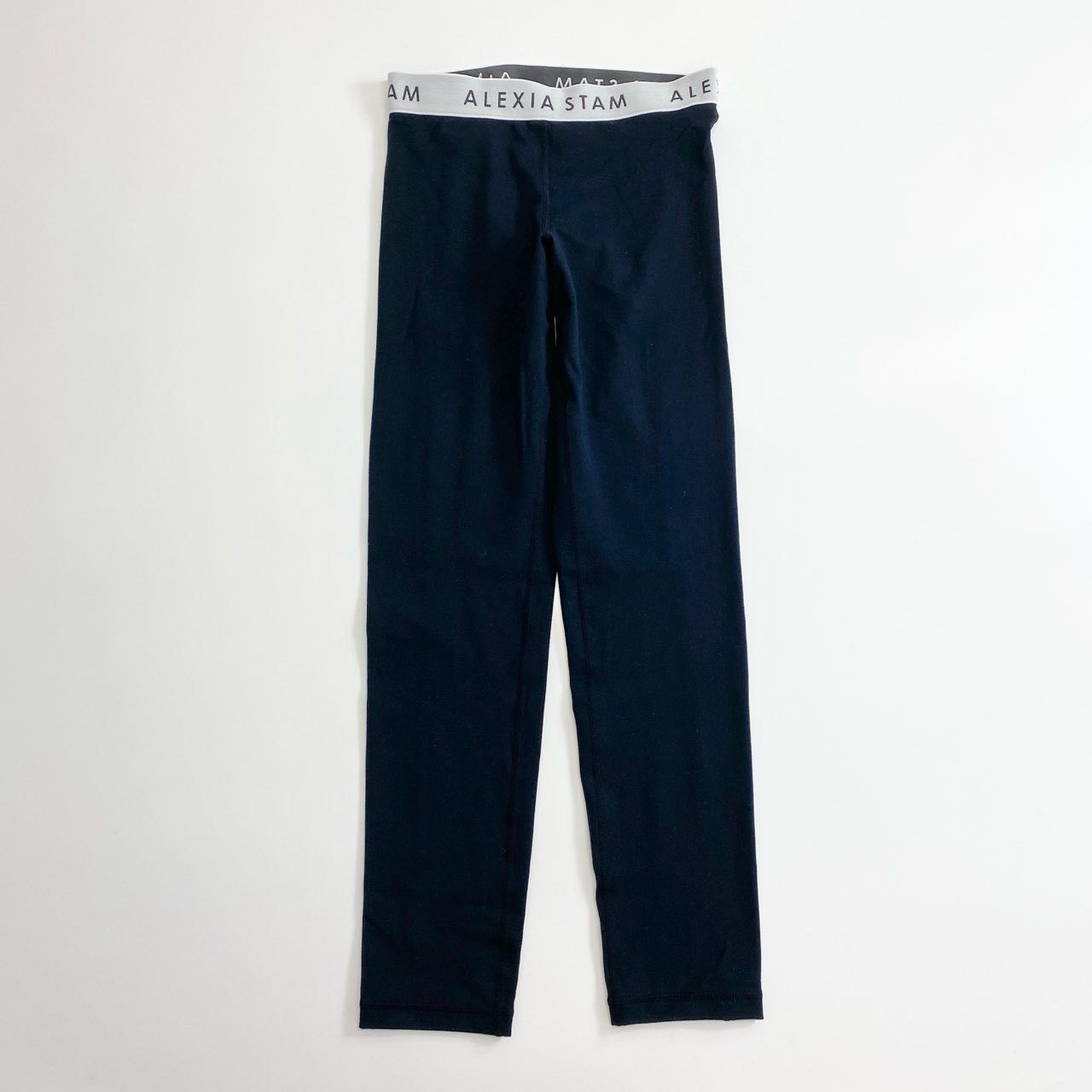 51f16 《美品》 ALEXIA STAM アリシアスタン ヨガウェア セットアップ ブラトップ タイツ スポーツウェア サイズL ブラック レディース