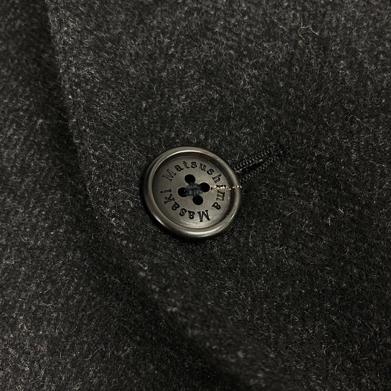 24l14 《美品》 フランス製 Masaki Matsushima マサキマツシマ 英国ドーメル社 カシミヤ生地 チェスターコート ロングコート カシミアコート ダークグレー カシミヤ70% ミンク30% メンズ 紳士服