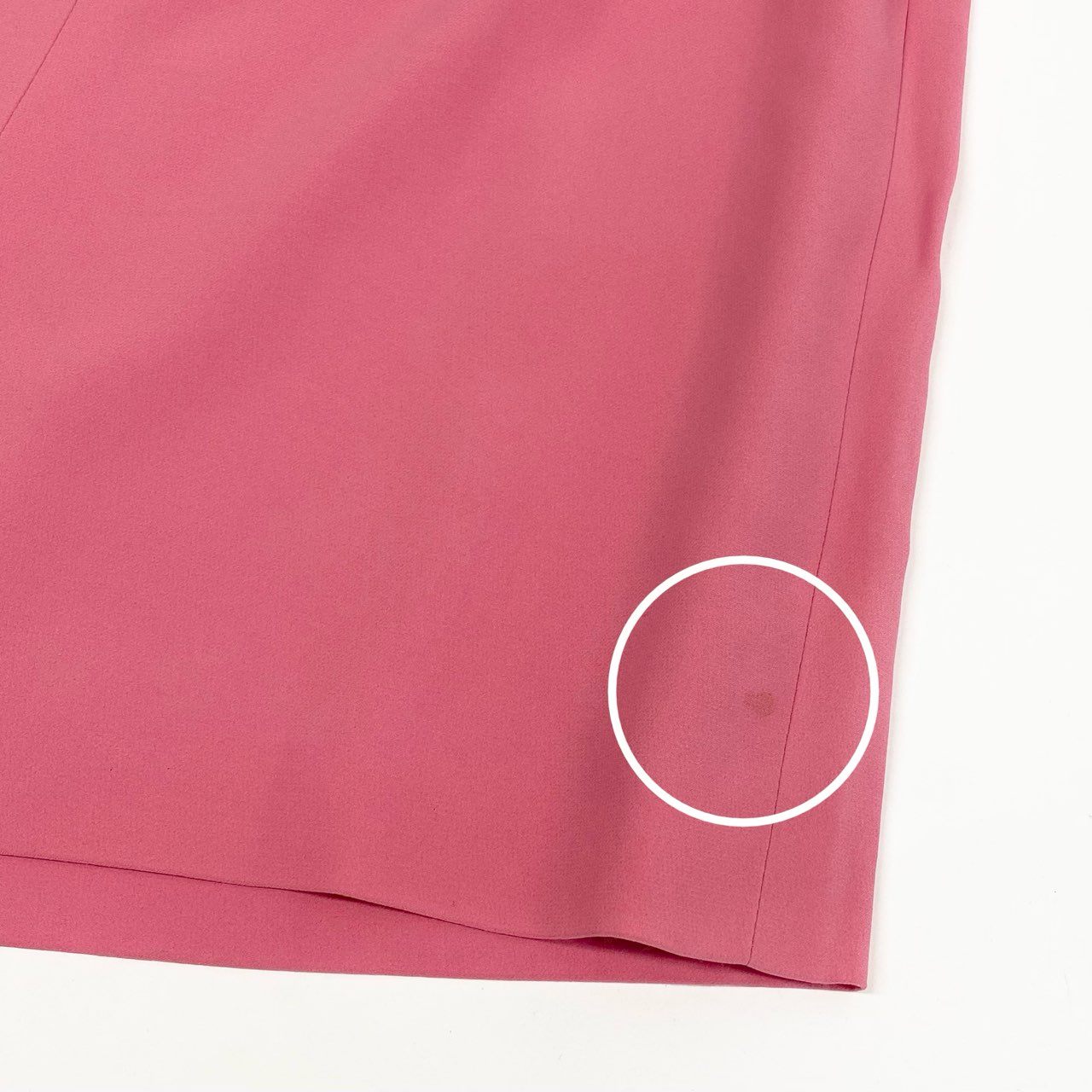 8b20 Vintage CELINE セリーヌ ロゴ金具 タイトスカート 膝丈 46 ライトピンク フランス製 大きいサイズu02t