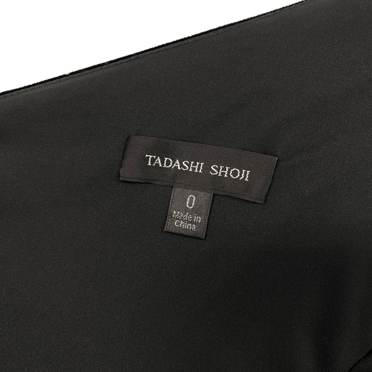 62g18 《現行》定価¥179.300 TADASHI SHOJI タダシショージ ワンショルダー ベルベットロングドレス CGT23478LJ 0 ブラック シェニール スパンコール刺繍 ワンピース