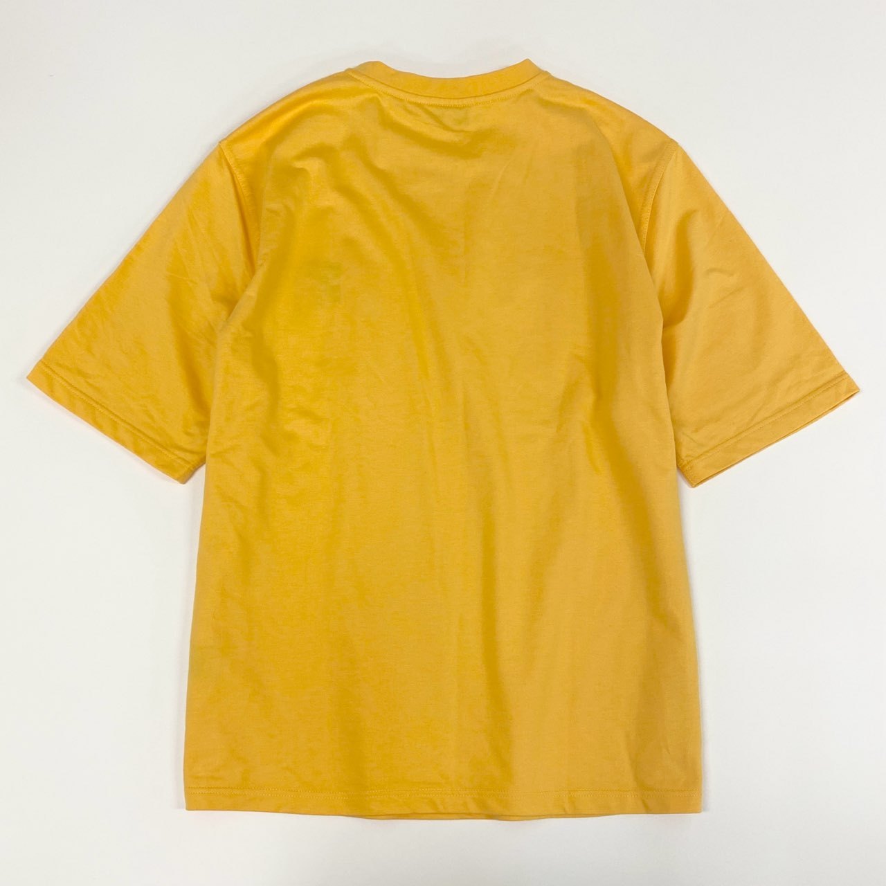 62k20 HERMES エルメス ホースパッチ Tシャツ XL イエロー 大きいサイズ カットソー 半袖TEE 馬 イタリア製