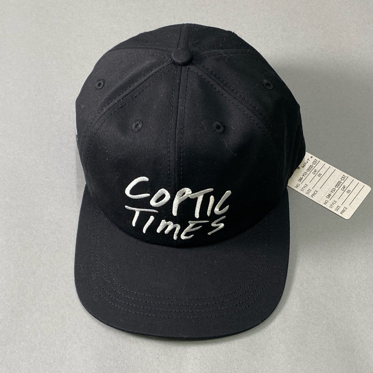 i10《極美品》 SAINT MXXXXXX セントマイケル × Black Dots ブラックドッツ COPTIC TIMES CAP スナップバックキャップ ブラック SMX6 タグ付き 帽子 コラボt18r