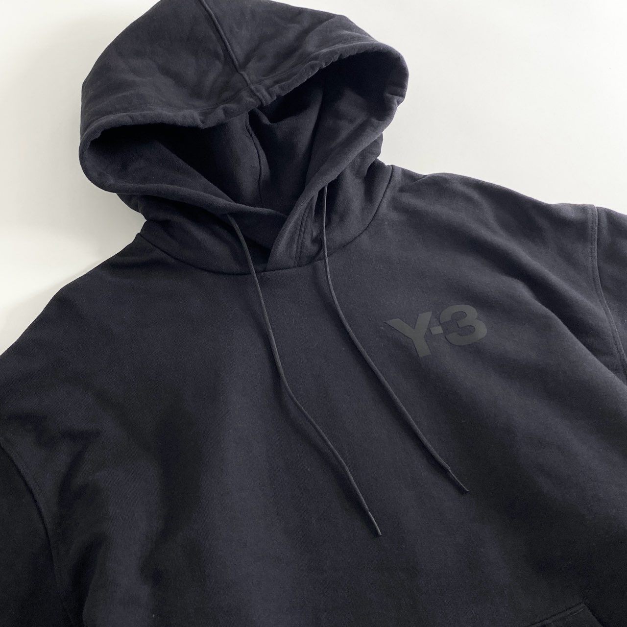 58e11 Y-3 ワイスリー ヨウジヤマモト プルオーバー チェストロゴ スウェットパーカー フーディ CLASSIC CHEST LOGO HOODIE GV4198 Mサイズ ブラック コットン