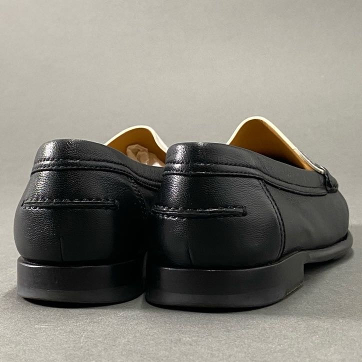 2h14 HERMES エルメス ケネディ レザーローファー 35 ホワイト ブラック Leather Loafer シューズ イタリア製 革靴