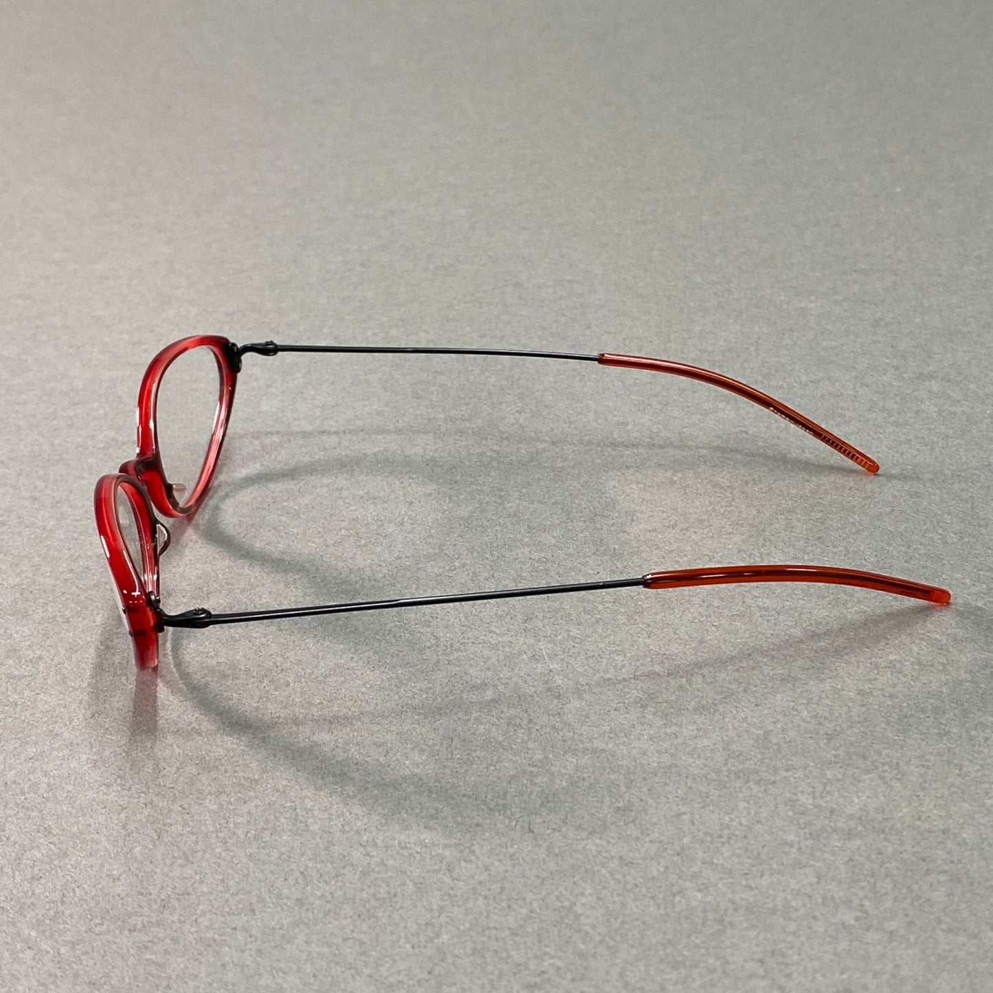 g29《美品》 OLIVER PEOPLES オリバーピープルズ CUOBR アイウェア 眼鏡 メガネ レッド Frame Japan ハードケース付き