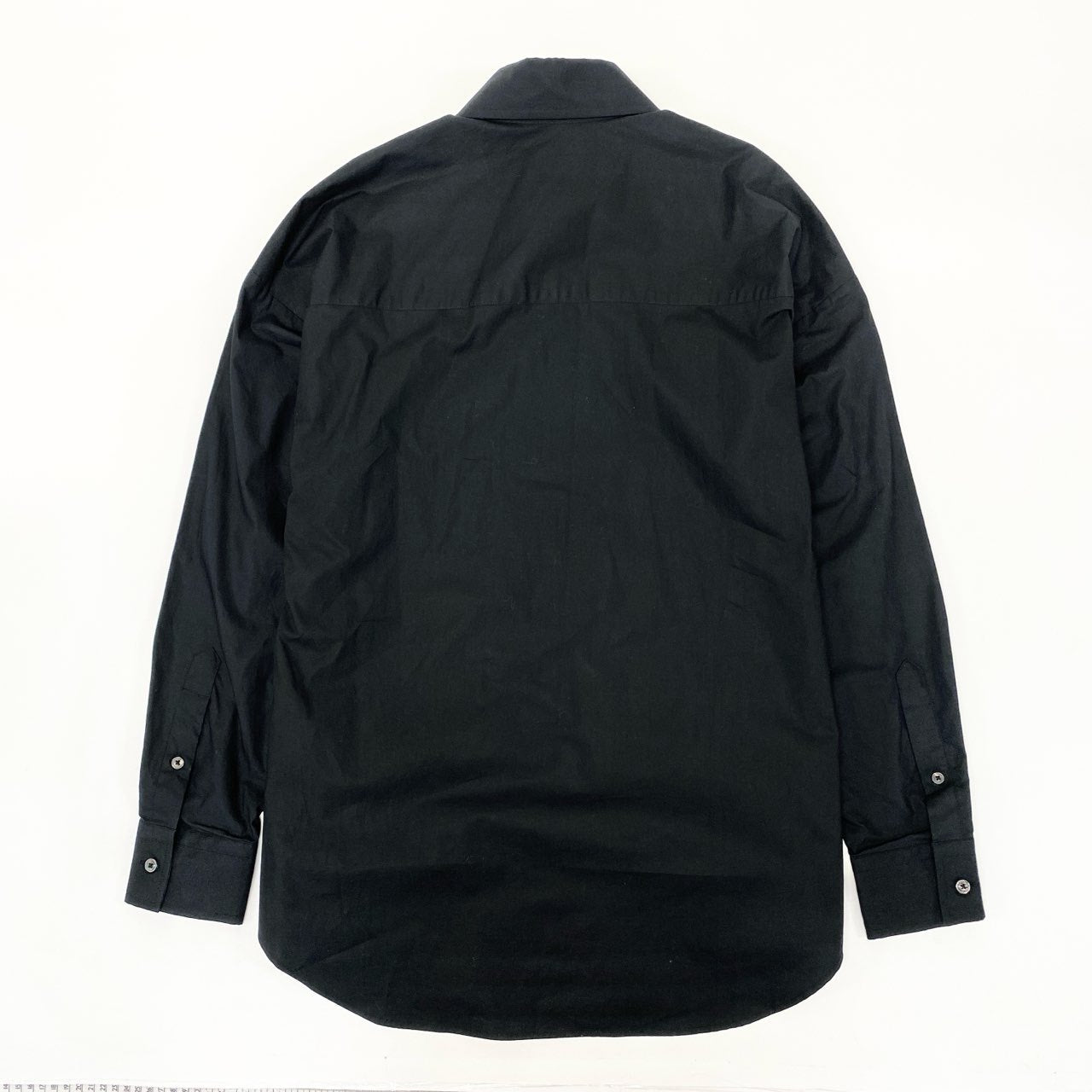 61h24 《美品》 DIESEL ディーゼル オーバルD 長袖シャツ ブラウス トップス S-DOU-PLAIN サイズ40 ブラック コットン レディースu02t