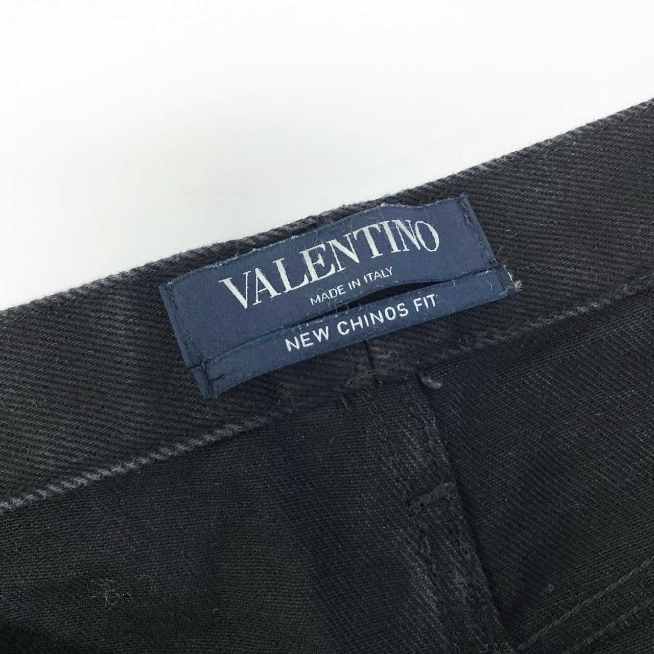 85a16 VALENTINO ヴァレンティノ 2099 ブラックデニム チノフィットパンツ サイズ34 Black Denim Pants ボトムスt18r