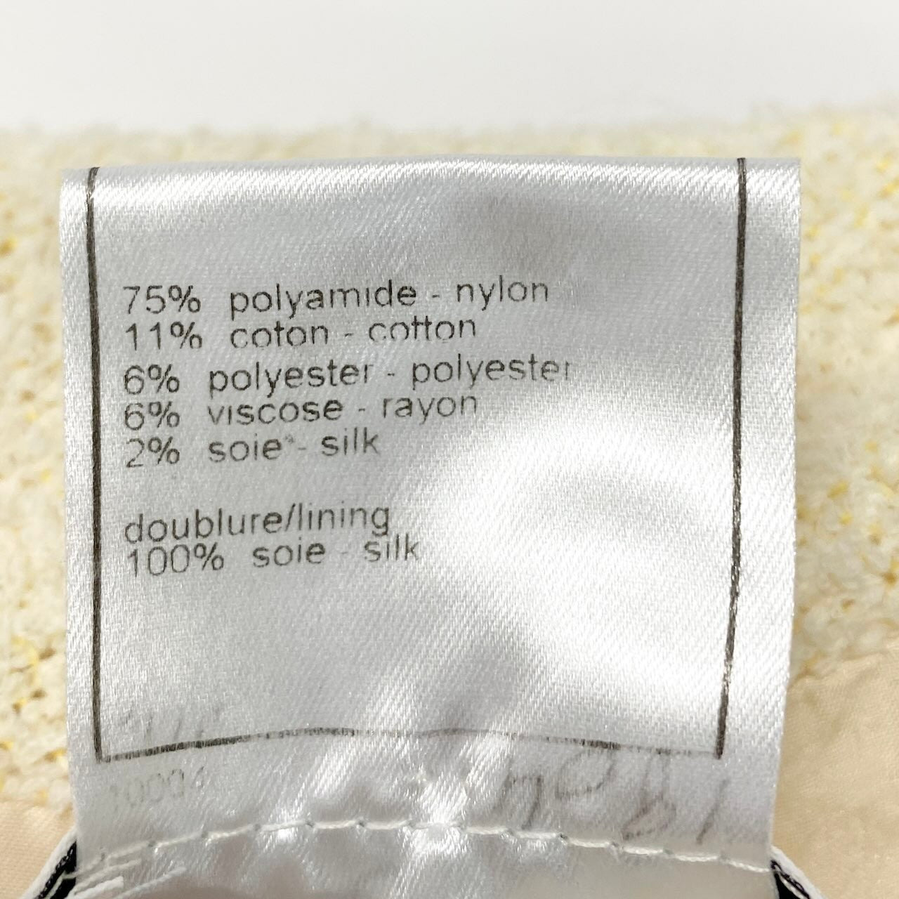 C CHANEL シャネル 2000 00I 半袖ツイードジャケット ショート丈ジャケット ココマークボタン パイル地 P15546V08710 36サイズ イエロー レディース 女性用nu1