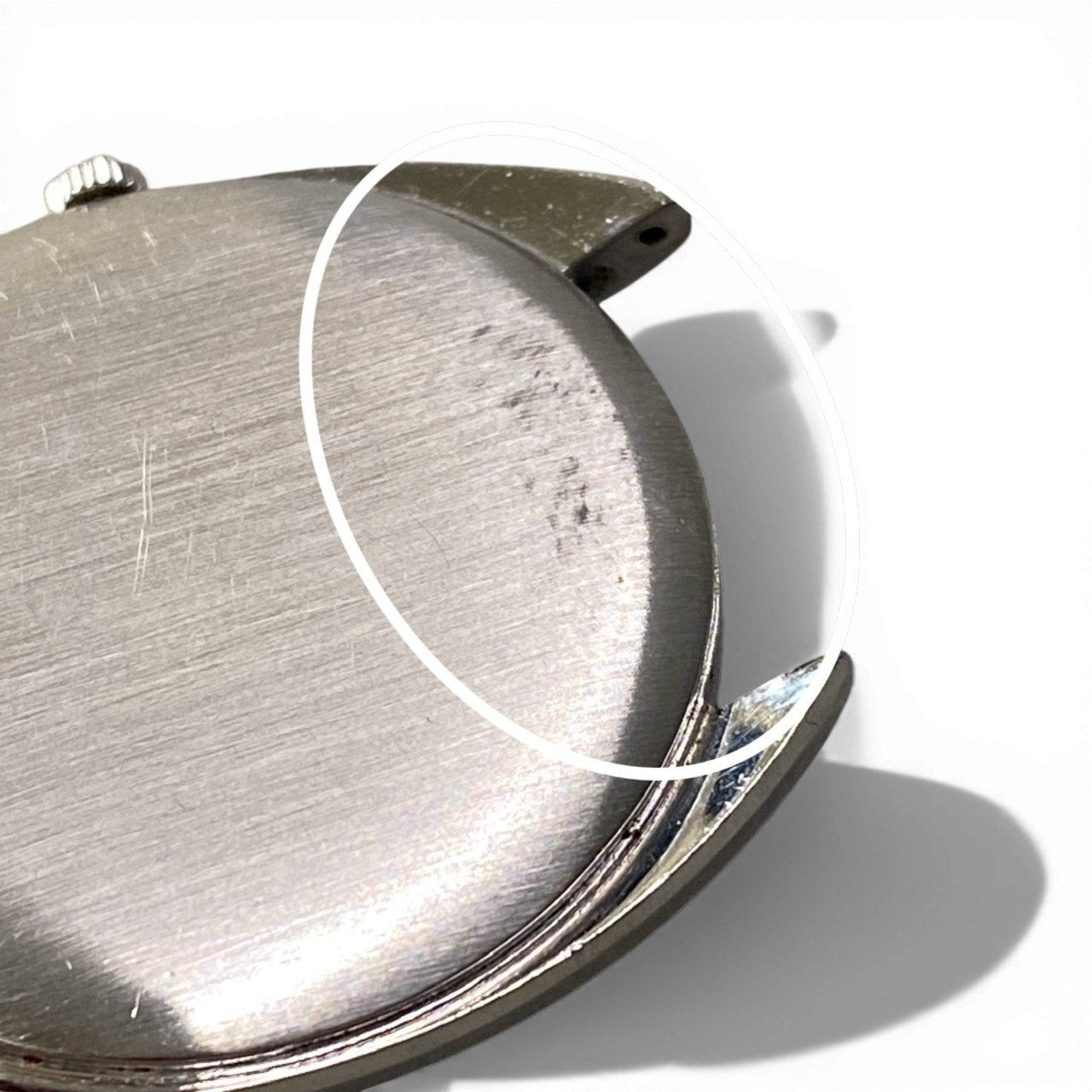 c23 【稼働品】UNIVERSAL GENEVE ユニバーサルジュネーブ WHITE SHADOW ULTRA SLIM 自動巻き 腕時計 シルバー/ホワイト メンズk02i