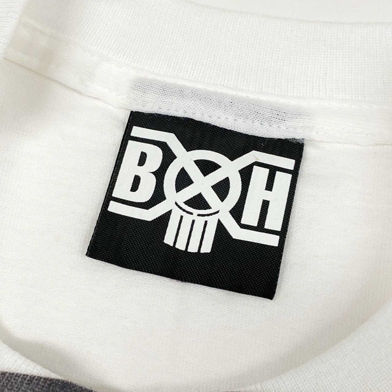 84e30 BOUNTY HUNTER バウンティハンター DENNIS MORRIS クルーネック Tシャツ 半袖 カットソー オーバーサイズ BXH-138-04 Mサイズ ホワイト コットン