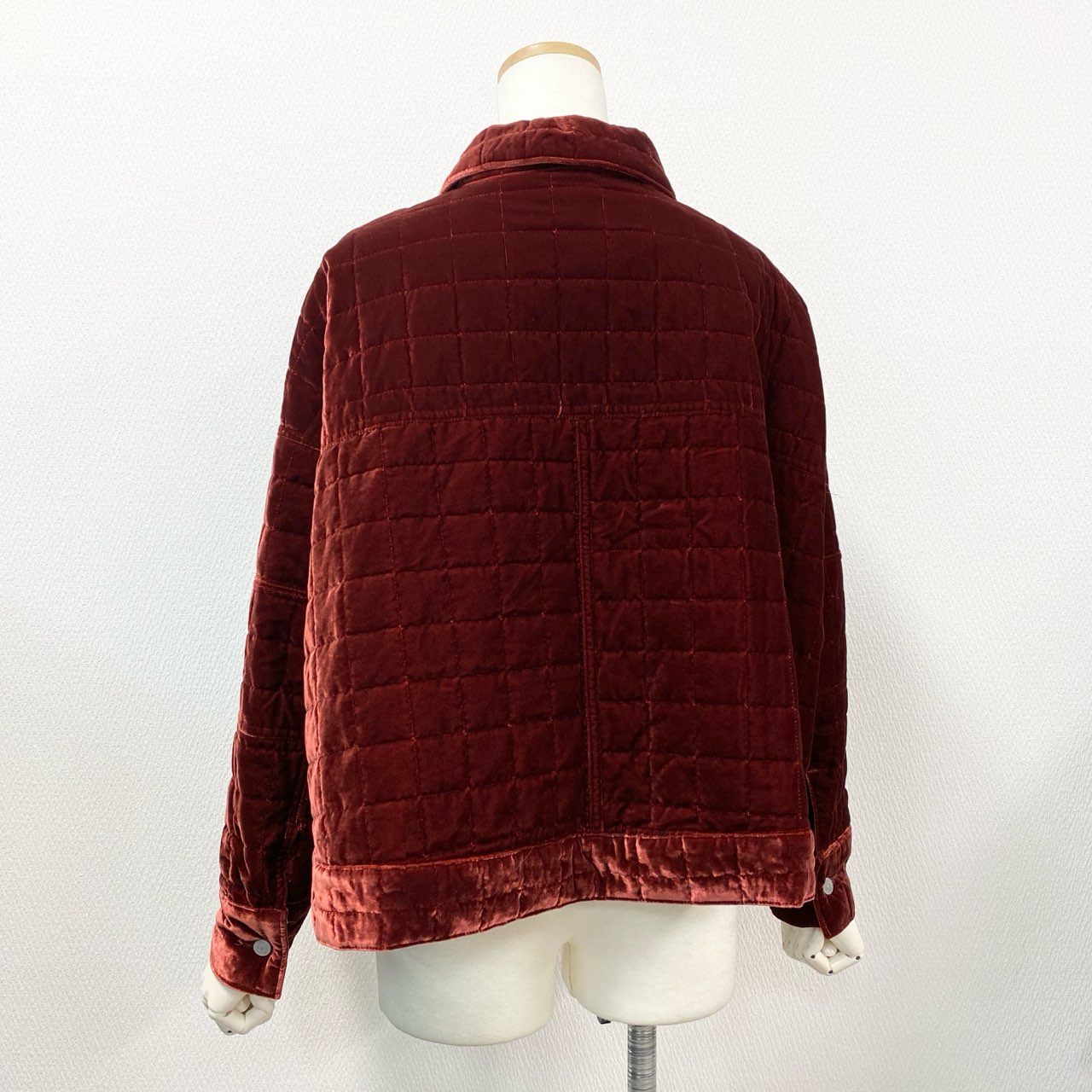 4l10《極美品》 定価96,800円 TELMA テルマ COCOON BLOUSON ブルゾン ジャケット TLM23FC070 サイズ36 オレンジ キュプラ100% レディース 日本製