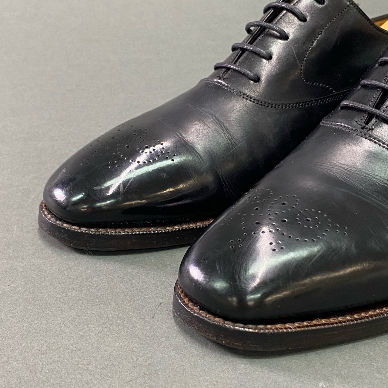 3b14 《希少》 JOHN LOBB ジョンロブ VINT 99 1999イヤーモデル 8 1/2 ブラック カーフレザー ラスト8896 ヴィンテージシリーズ シューツリー付