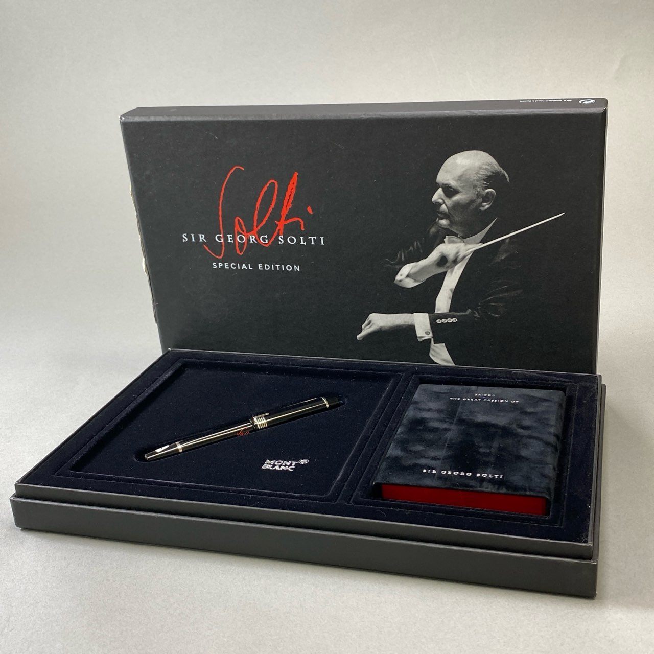 j16《未使用》 MONTBLANC モンブラン SIR GEORG SOLTI ペン先18K 750 万年筆 4810 ゲオルグショルティ 750 Donation Pen トランプセット 箱付t18r