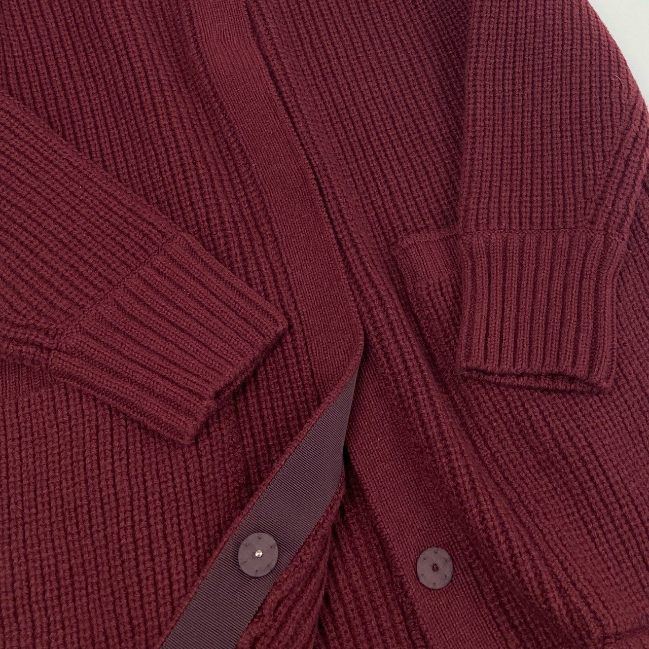 35l27 FOXEY NEW YORK フォクシー ニューヨーク 40010 Knit coat ニットコート ロングカーディガン レッド ウールカシミヤ レディース 日本製