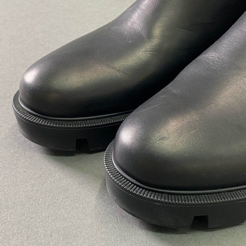 1f7 【現行品】 2025SS Christian Louboutin クリスチャンルブタン Chelsea Booty Lug チェルシーブーツ サイドゴアブーツ サイズ39 ブラック レディース 女性用 靴