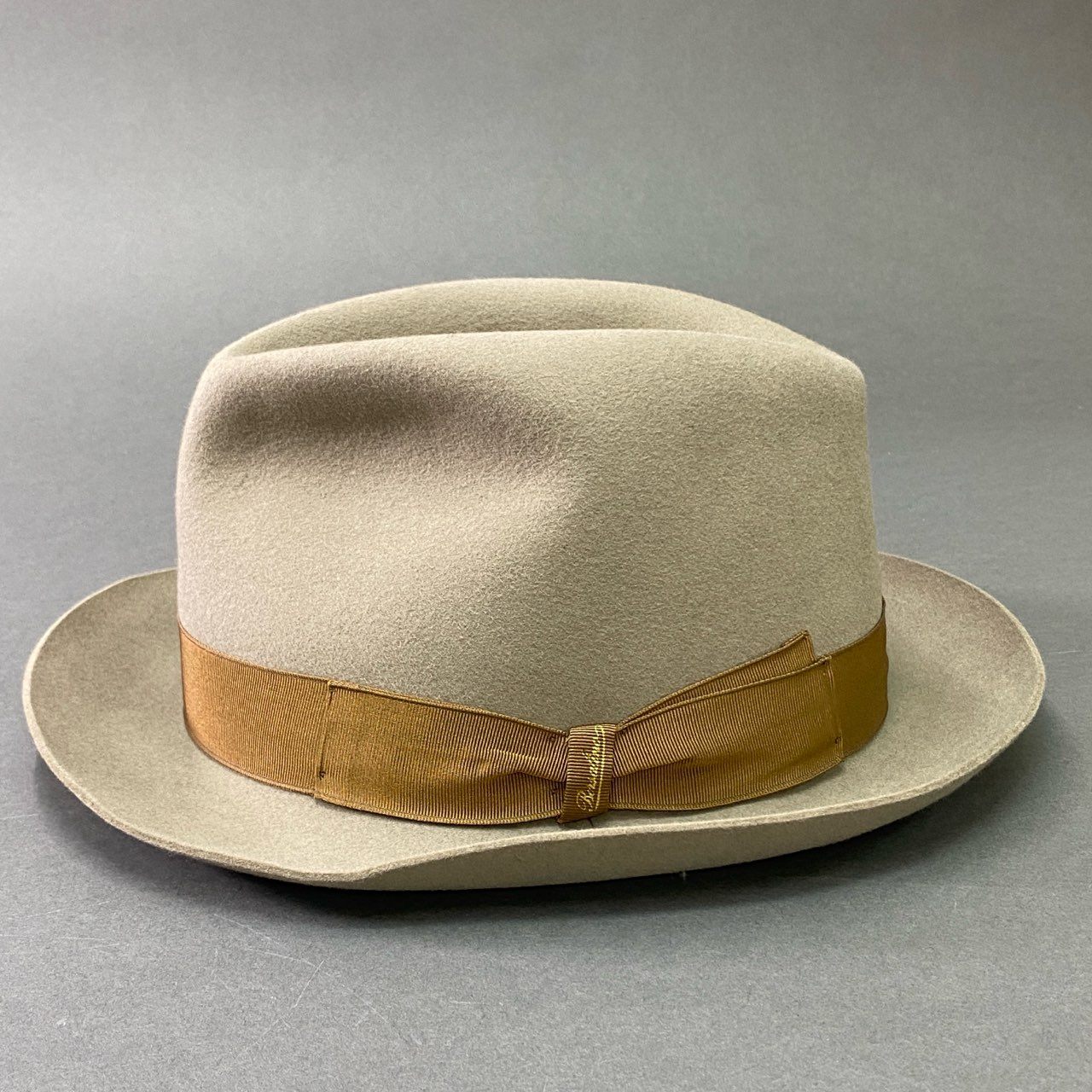 b17 Borsalino ボルサリーノ 1857 ALESSANDRIA イタリア製 ラビットウールハット 60 ベージュ ANTICA CASA 帽子