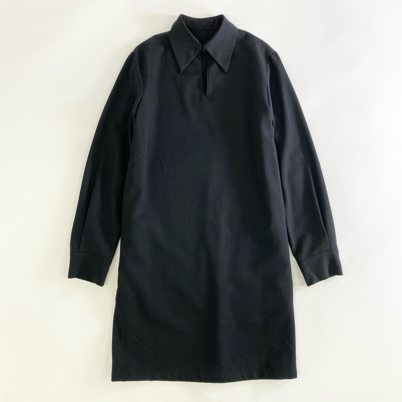 46j31 Y's ワイズ 日本製 長袖ワンピース ロングスリーブ ヨウジヤマモト YG-B08-100 ブラック ウール